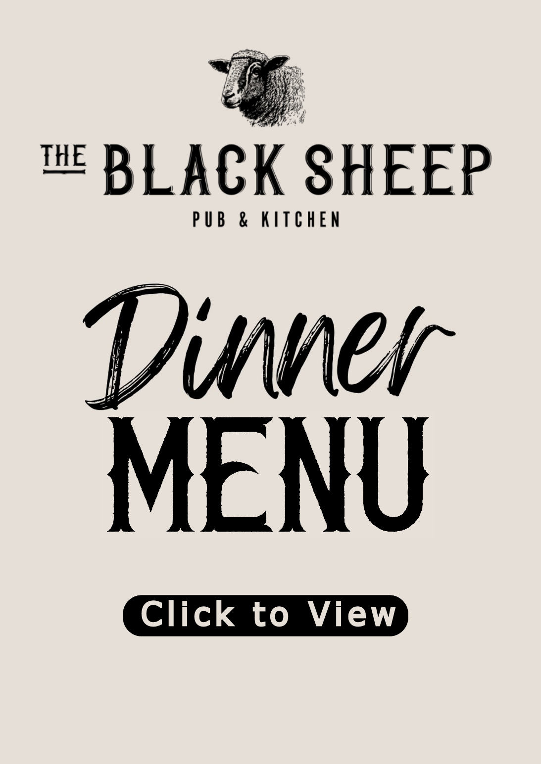 Dinner Menu